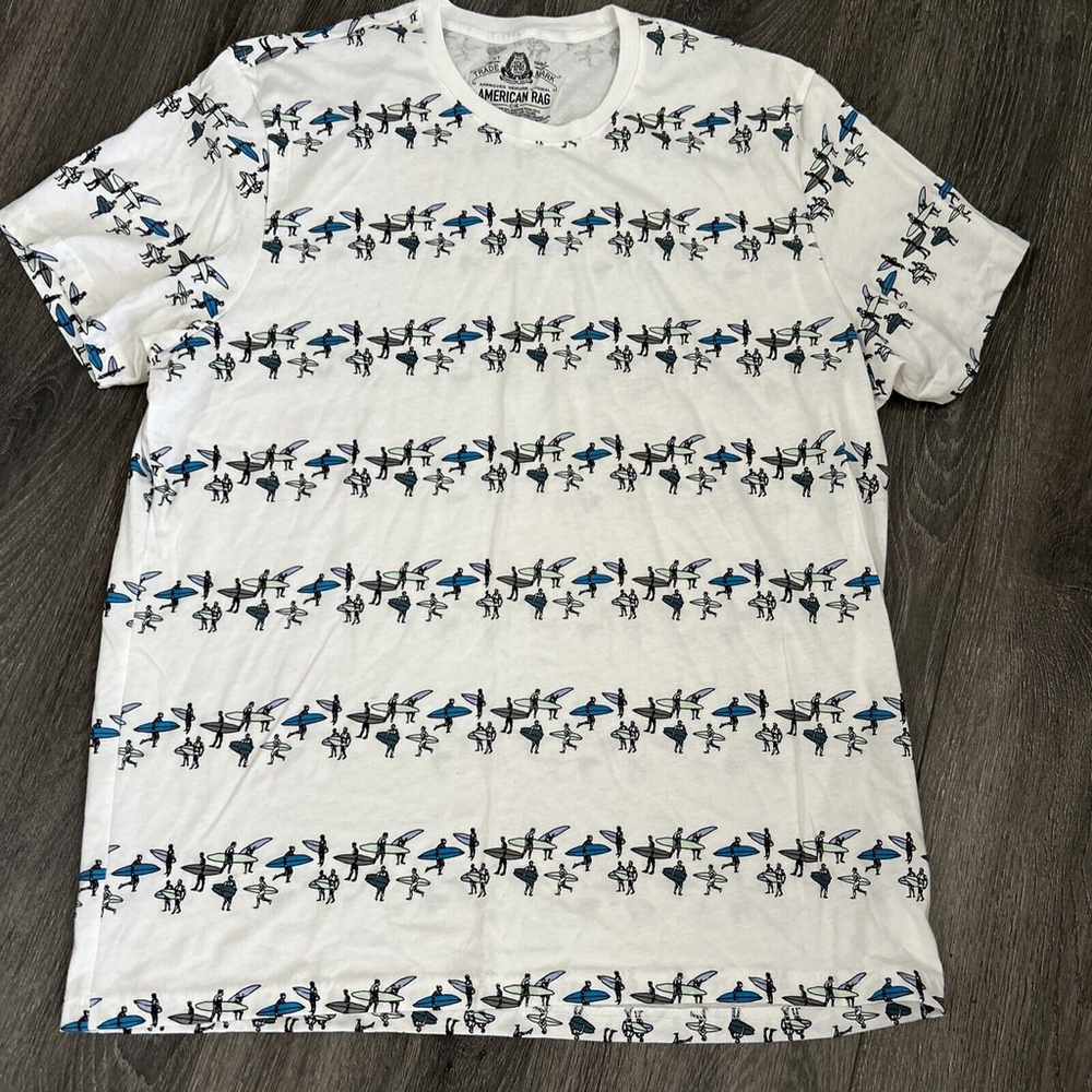 American Rag XXL SURFERS SURF PRINT T SHIRT